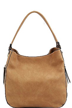 STYLISH SMOOTH TEXTURED PU LEATHER MODERN FASHION HOBO BAG JYD-0489