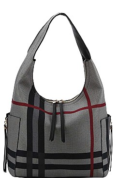 CHECK  HOBO BAG