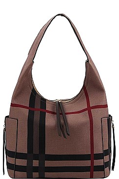 CHECK  HOBO BAG
