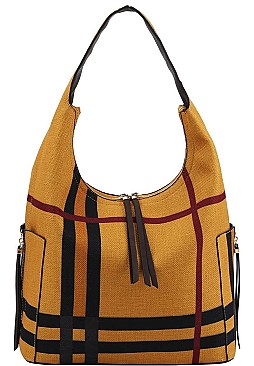 CHECK  HOBO BAG