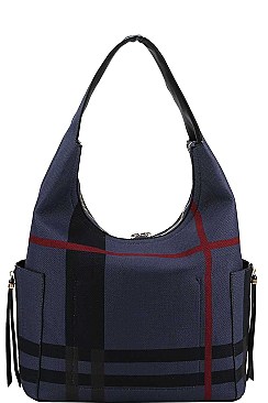 CHECK  HOBO BAG