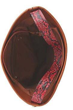 LONG STRAPPED RHINESTONE INSECT HOBO BAG
