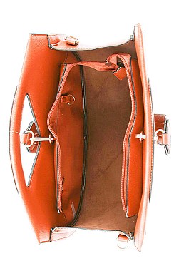 2IN1 DESIGNER STYLISH CONVERTIBLE SATCHEL WITH MATCHING WALLET