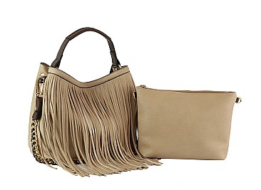 FRINGED 2 IN-1 HOBO