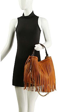 FRINGED 2 IN-1 HOBO