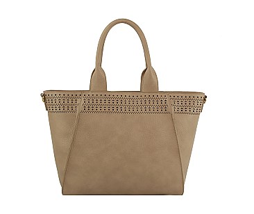 Large Size Laser-cut Tote / Satchel