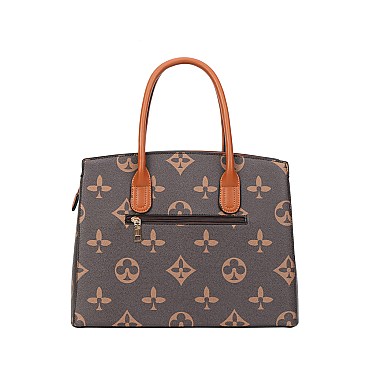 2-in-1 Monogram Padlock CLassic Satchel