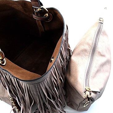 Fringed 2 in 1 Chain Quality Hobo