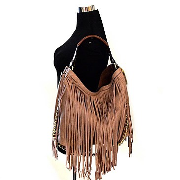 Fringed 2 in 1 Chain Quality Hobo