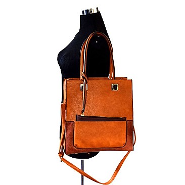 D0339-LP Tall 2 in 1 Tote with Leashed Pouch