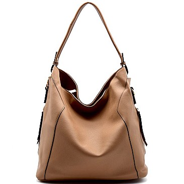 D0355-LP Double Side Zipper Tall Hobo