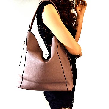 D0355-LP Double Side Zipper Tall Hobo