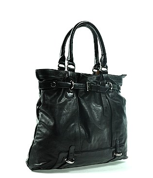 Belted Two Colored Tote