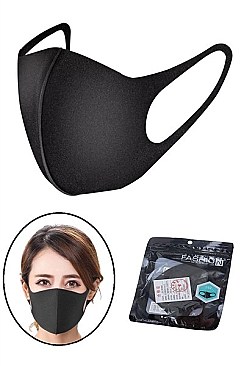 PACK OF 12 BLACK DUST PROOF WASHABLE MASK