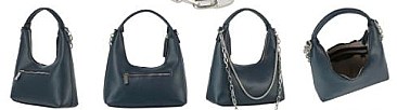 Fancy Chain Accent Hobo Handbags