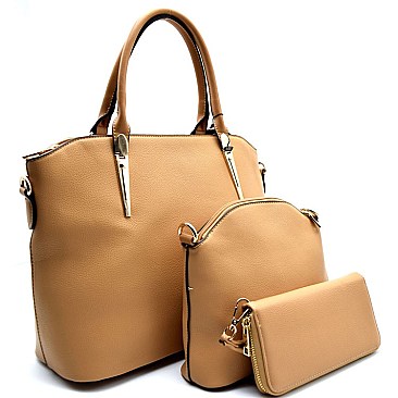 Top Quality 3-Piece SET Satchel With Wallet