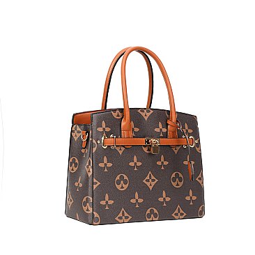 2-in-1 Large Size Classic Satchel Set + Wallet