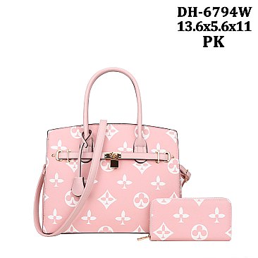 2-in-1 Large Size Classic Satchel Set + Wallet