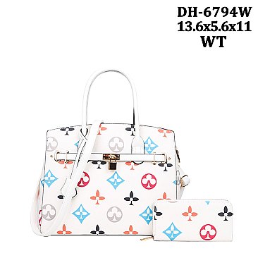 2-in-1 Large Size Classic Satchel Set + Wallet