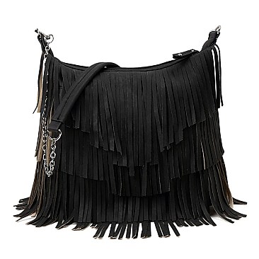 Designer Fringe DOUBLE SIDED FRINGE Messenger