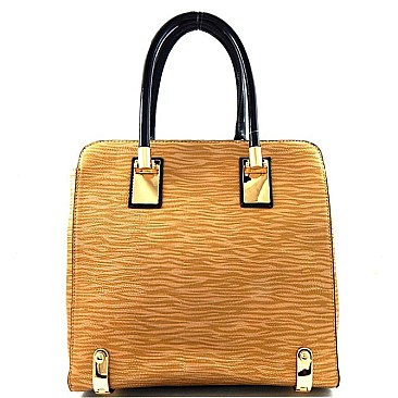 Modern Accented Textured Tote