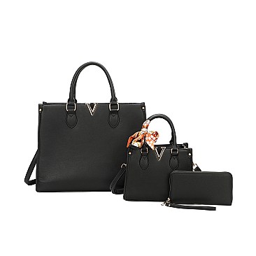 b;acl satchel set wallet