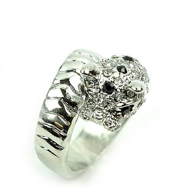 RHINESTONE LUCKY DRAGON RING