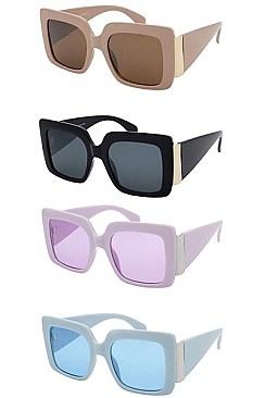 PACK OF 12 ASSORTED COLOR FASHION SUNGLASSES
