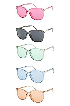 PACK OF 12 ASSORTED COLOR FASHION SUNGLASSES