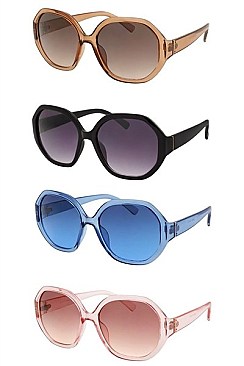 PACK OF 12 ASSORTED COLOR FASHION SUNGLASSES