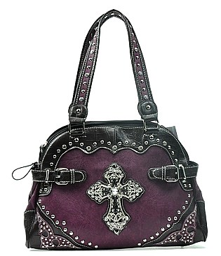 Rhinestone Cross Tote