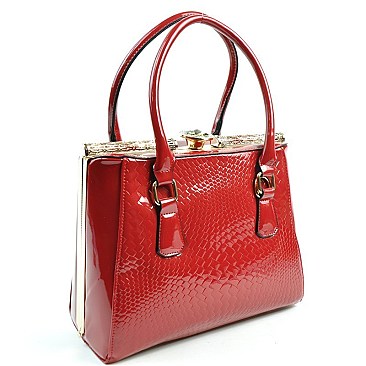 DESIGNER QUALITY JEWEL TOP BOUTIQUE SATCHEL