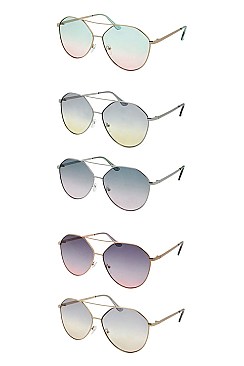 PACK OF 12 ASSORTED COLOR FASHION SUNGLASSES