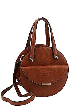 VIRAGO CIRCLE SATCHEL WITH LONG STRAP