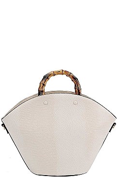MODERN STYLISH SHELL BUCKET BAG WITH LONG STRAP