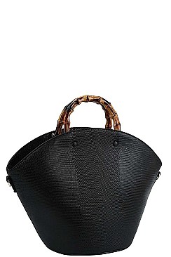 MODERN STYLISH SHELL BUCKET BAG WITH LONG STRAP