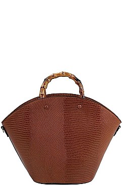 MODERN STYLISH SHELL BUCKET BAG WITH LONG STRAP