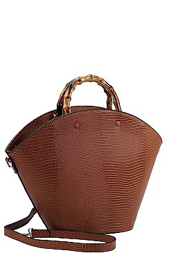 MODERN STYLISH SHELL BUCKET BAG WITH LONG STRAP