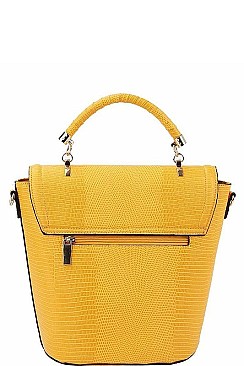 VIRAGO COLLECTION BUCKET SHOULDER SATCHEL WITH LONG STRAP