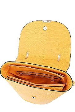 VIRAGO COLLECTION BUCKET SHOULDER SATCHEL WITH LONG STRAP