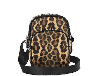 ROUND ZIPPER STYLISH SMOOTH CROSSBODY BAG