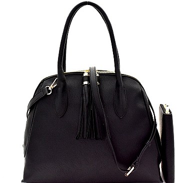 Tassel Accent Dome Satchel Wallet SET  MH-DX0052W