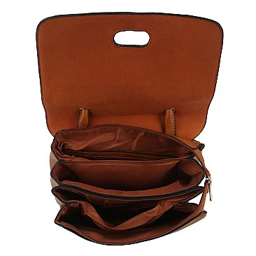 Twist Lock Flap Convertible Backpack