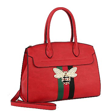 Queen Bee Stripe 2-in-1 Satchel