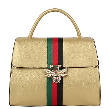 Queen Bee Stripe 2-in-1 Satchel