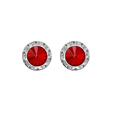 FASHIONABLE 15MM RONDELLE POST EARRING SLE0193