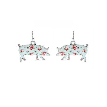 Fashionable Floral Pig Hook Earring SLE0271