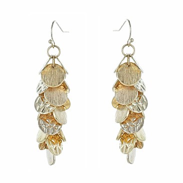 Fashionable Dangly Metal Hook Earring SLE0638