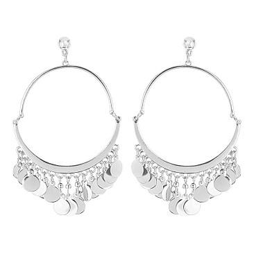 Trendy Hoop Er with Dangly Circles SLE0825