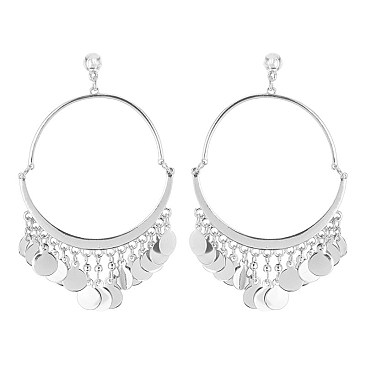 Trendy Hoop Er with Dangly Circles SLE0825